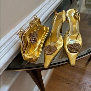 Gold Designer Women's Bag